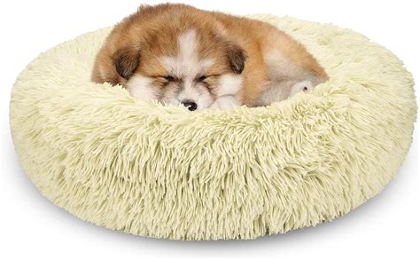 Aiperro Pet Bed For Small Dogs And Cats Donut Cuddler Fur
