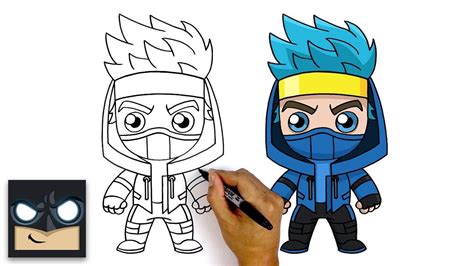 How to draw fortnite ninja smotret video s yutuba onlajn. How To Draw Ninja | Fortnite - MyHobbyClass.com