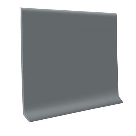 Roppe Pinnacle Dark Gray 4 In X 120 Ft X 18 In Rubber Wall Cove
