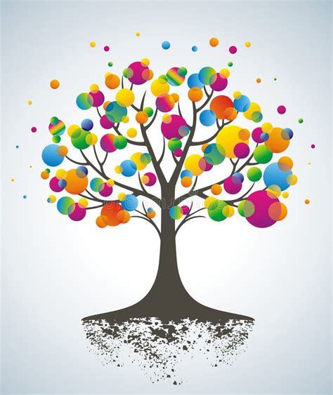 Abstract Colorful Tree Stock Vector Illustration Of Copy 15286768