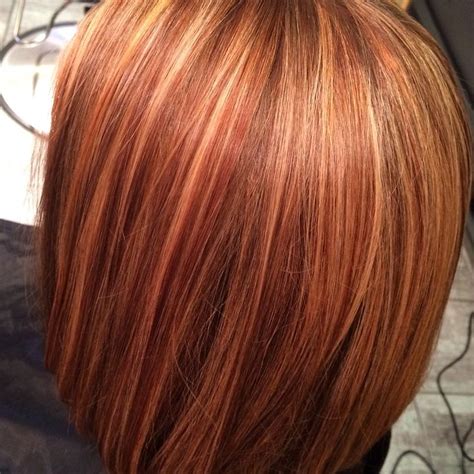 Dyeing auburn is a lengthy process for blonds. Auburn, strawberry blonde and brunette lowlights on a ...
