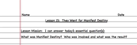 If you are not a registered user, please register first or log in! Lesson 15: They Went for Manifest Destiny - APRIL SMITH'S ...