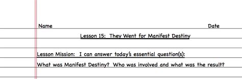 Simply click on the download link below to get your free and direct copies. Lesson 15: They Went for Manifest Destiny - APRIL SMITH'S TECHNOLOGY CLASS