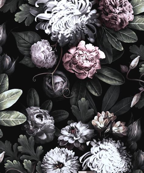 Download dark floral wallpaper and make your device beautiful. Black Floral Vintage Wallpapers - Wallpaper Cave