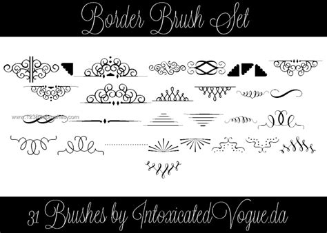 Border Free Photoshop Brush Cool Photoshop Cs3 Brushes 123freebrushes