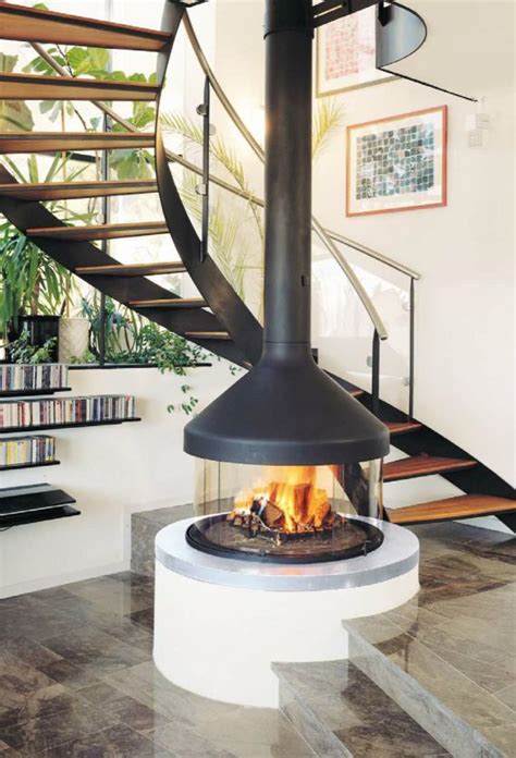 Suspended Hanging Fireplaces Freestanding Fireplace Fireplace