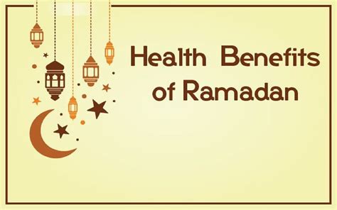 Health Benefits Of Fasting In Ramadan