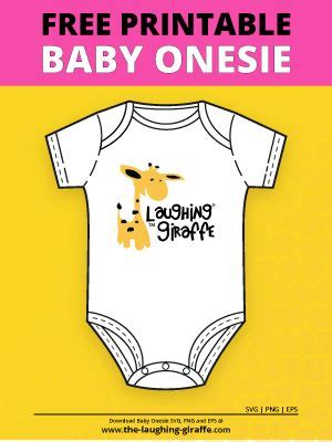 We have masks to dress up, jigsaws, writing paper why not become a member? Free Baby Onesie Printable Template - SVG Files | The ...