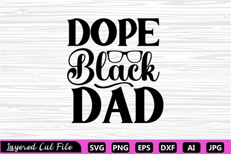 Dope Black Dad Svg Graphic By Za Graphics · Creative Fabrica