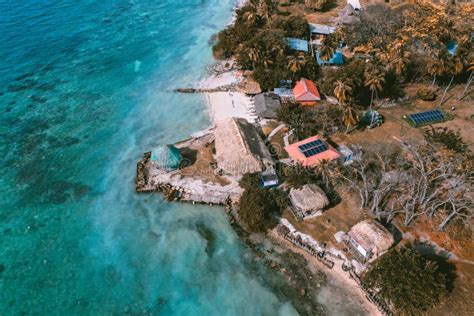 Tintinpan And Isla Mucura In San Bernardo Islands On Colombiaand X27s Caribbean Coast Stock