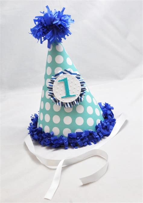 1st Birthday Party Hat Boy