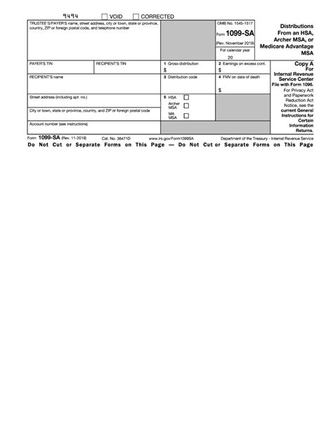 2019 2024 Form Irs 1099 Sa Fill Online Printable Fillable Blank