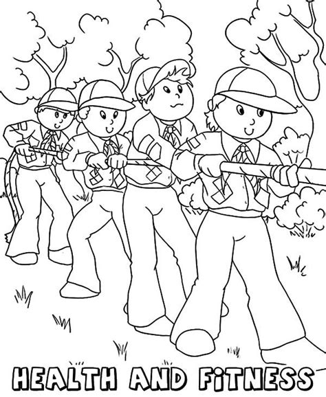 To get more sheet related to the picture given above your kids can check the following related images section at the end of the post or simply browsing by category. Boy Scouts Core Value Health and Fitness Coloring Pages ...