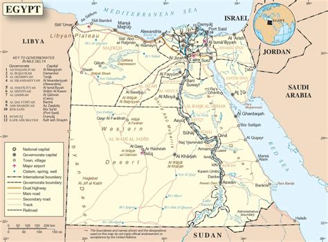 Egypt Map Printable
