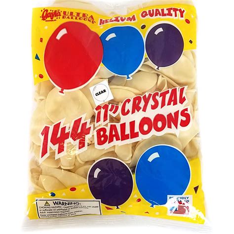 Needle Through Balloon Bag Of 144 Clear Balloons D Robbins And Co