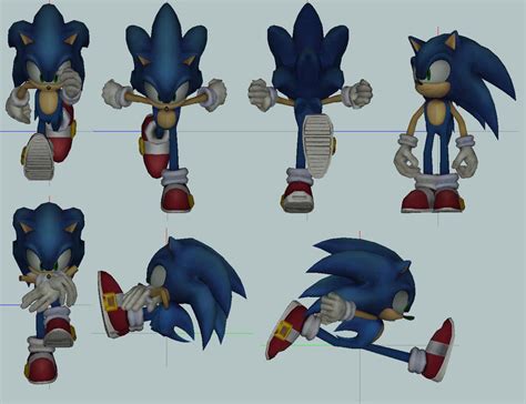 Sonic 3d Model Animation By Llzebedyll On Deviantart