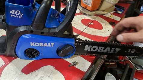 Kobalt 40v Max Battery Chainsaw Bar Chain Assembly Youtube