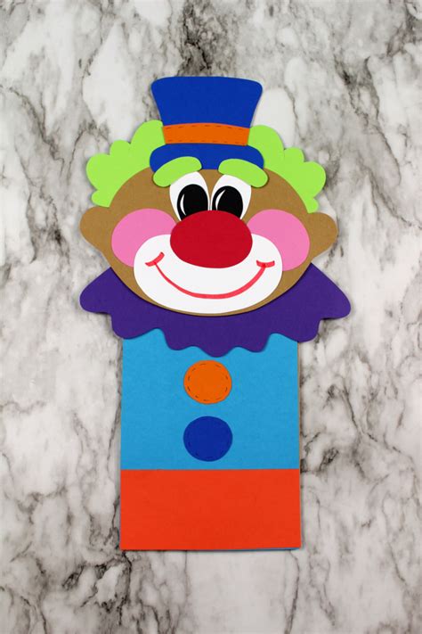 Easy Clown Craft For Kids Paper Bag Clown · The Inspiration Edit
