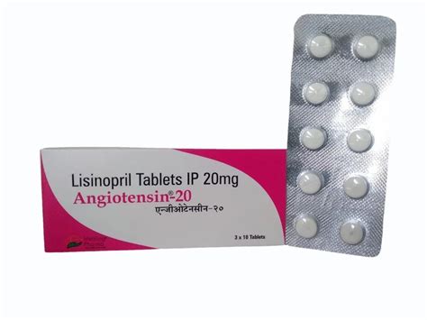 Angiotensin Mg Tablets Lisinopril Mg At Rs Stripe In New