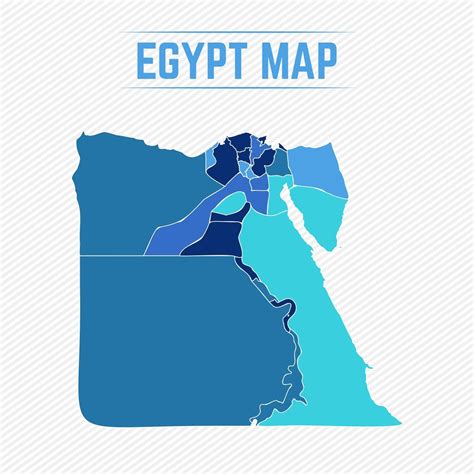 Egypt Detailed Map With Cities 2292795 Vector Art At Vecteezy