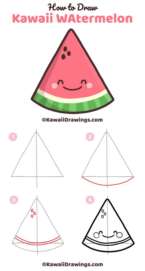 how to draw a watermelon slice 1 watermelon small size slice drawing 2 watermelon half of half slice