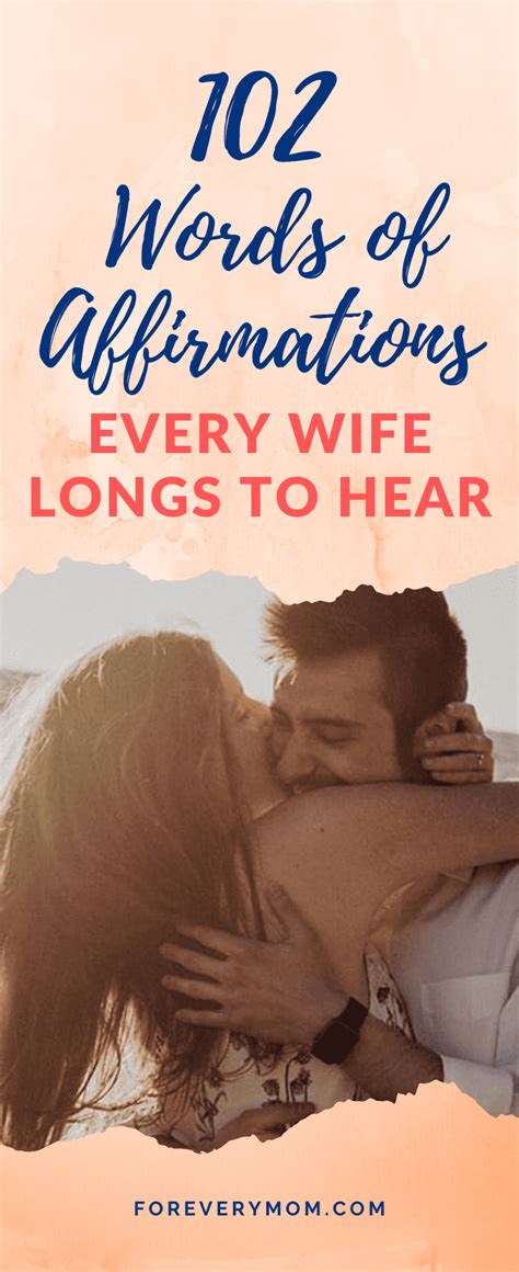 102 Words Of Affirmation Every Wife Longs To Hear