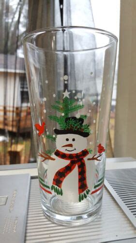 Kig Christmas Holiday Snowman Tumblers Snowman Glasses Ebay