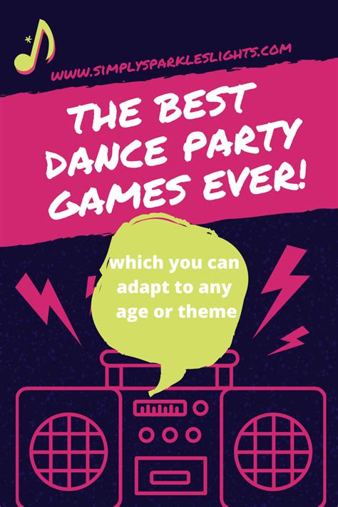 Dance Party Game Ideas For Any Theme For Adults Or Kids Simply Sparkles
