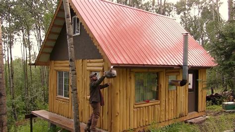 Collecting Rain Water At An Off Grid Cabin Youtube