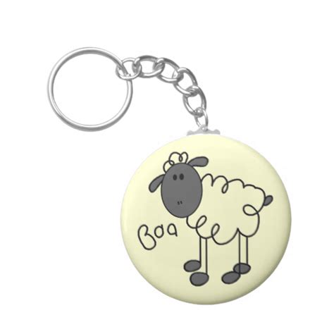Sheep Says Baa T Shirts And Ts Keychain Keychain