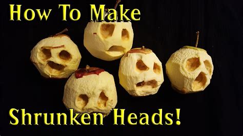 Shrunken Heads For Halloween Dehydrated Apple Heads Youtube