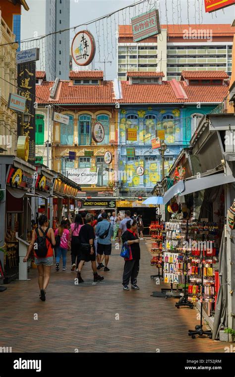 The Chinatown Street Market Singapore Stock Photo Alamy