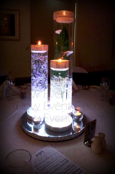 Led Orchid Cylinder Vase Glow Event Decor