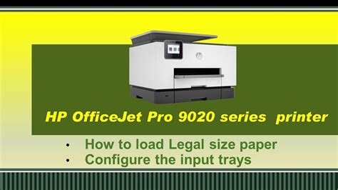 Also you can select preferred language of manual. HP OfficeJet Pro 9010|9015|9018|9025|9028|9020 : Load legal size paper & configure input trays ...