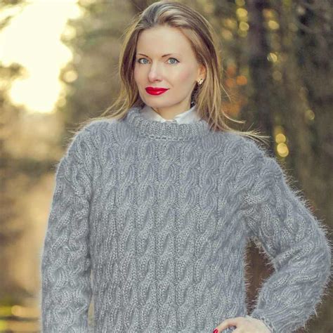Bespoke Grey Mohair Sweater By Supertanya Supertanya