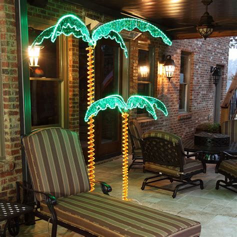 Wintergreen Lighting Holographic Lighted Palm Tree Indooroutdoor Led