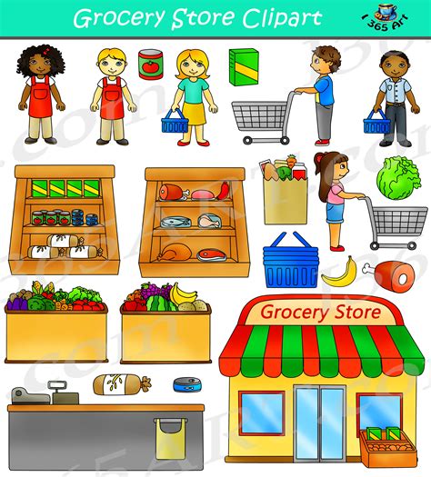 Grocery Store Clipart Commercial Clipart 4 School Clip Art