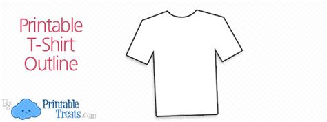 Key word outline printable : Printable T Shirt Outline — Printable Treats.com