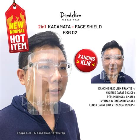 Jual Kacamata Faceshield Face Shield Pelindung Wajah Safety Apd Anti