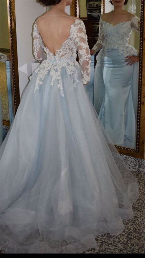 We've researched the best long sleeve wedding dresses out there. Beautiful Wedding Gowns With Detachable Train Tulle Skirt ...