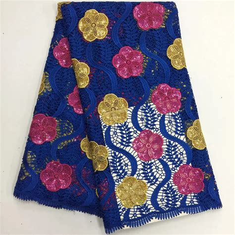 Wholesale Embroidered Cord Lace African Guipure Laces Fabrics High Quality Nigerian Water