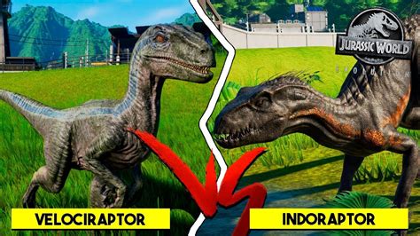 Velociraptor Blue Vs Indoraptor Casal Jurassic World Evolution