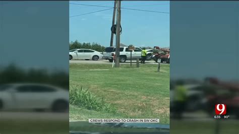 1 hospitalized after crash in sw oklahoma city authorities investigating
