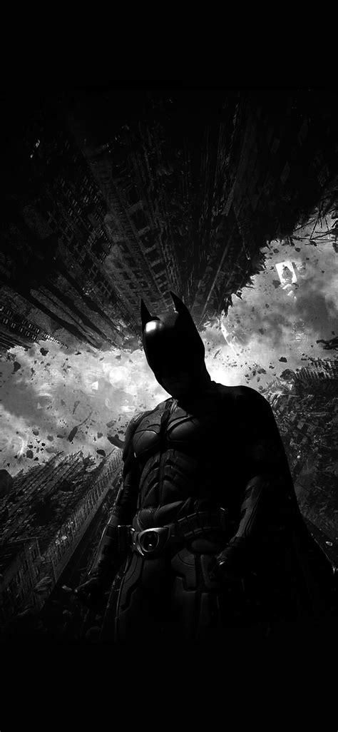 Aq90 Batman Dark Bw Hero Art Wallpaper