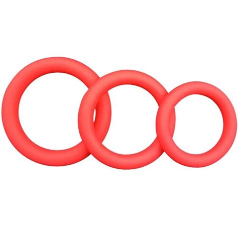 Cock Ring 3 Pack Soft Stretchy Silicone Stay Hard Penis Rings Last