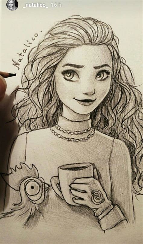 When learning how to draw realistic people, ryder thinks, the contour of the body is extremely subtle, difficult to describe accurately, and the final stage of people drawings, according to ryder's tips is inside drawing. Moana by Natalico (IG : _natalico_) In love with this ...