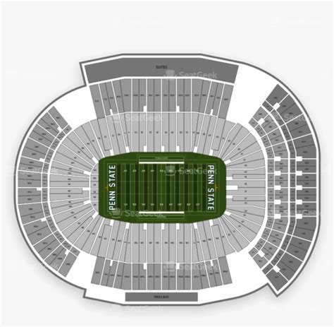 Penn State Football Stadium Seating Chart Rows Elcho Table