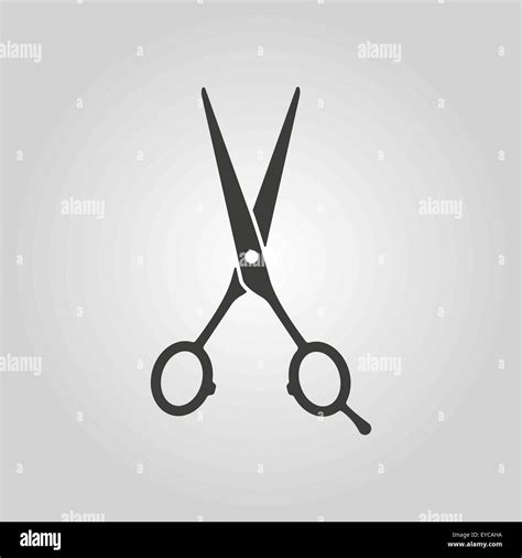 The Hairdressing Scissors Icon Barbershop Symbol Flat Stock Vector