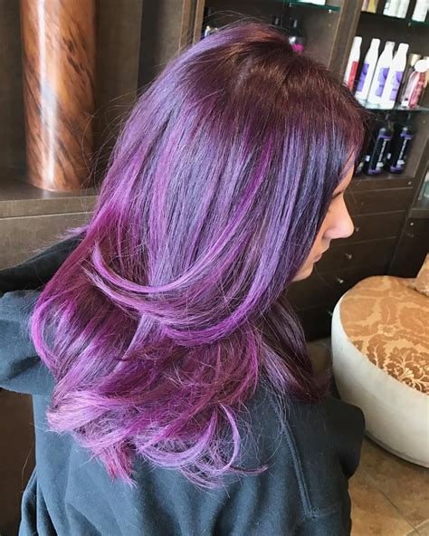 Nice 25 Dark Purple Hair Ideas That Will Tease And Splash Purple Hair