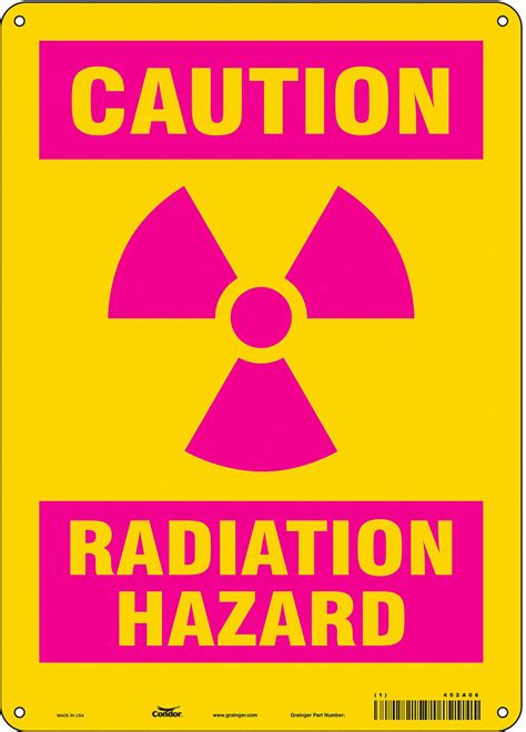 Condor Radiation Safety Sign Sign Format Traditional Osha Radiation